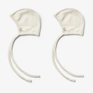 2 Wool Cap Billie - eggshell melange