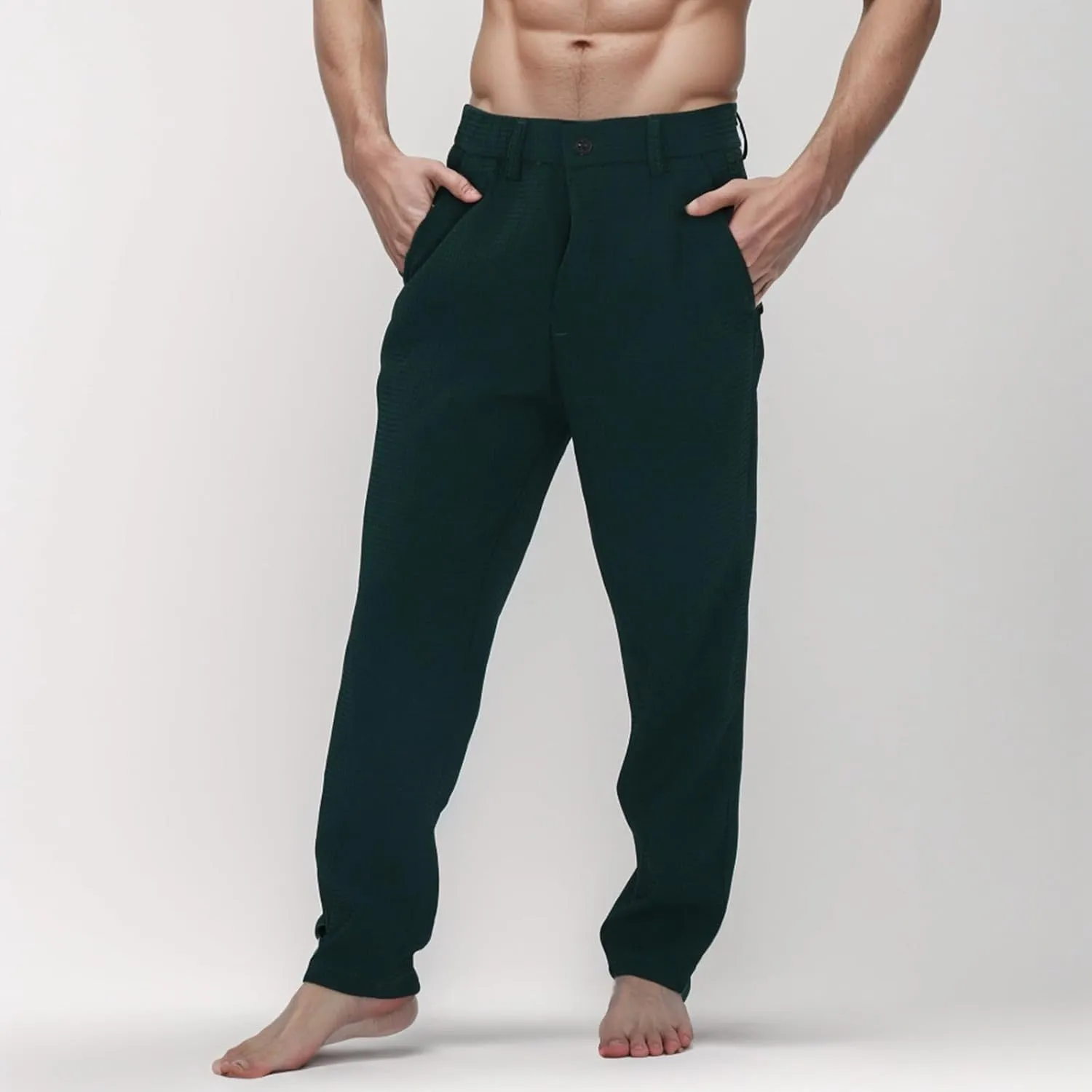 2024 Mens Golf Pants Fashion Casual Stretch Slim Fit Joggers Pants Hiking Travel Work Dress Pants Men Stylish Trousers