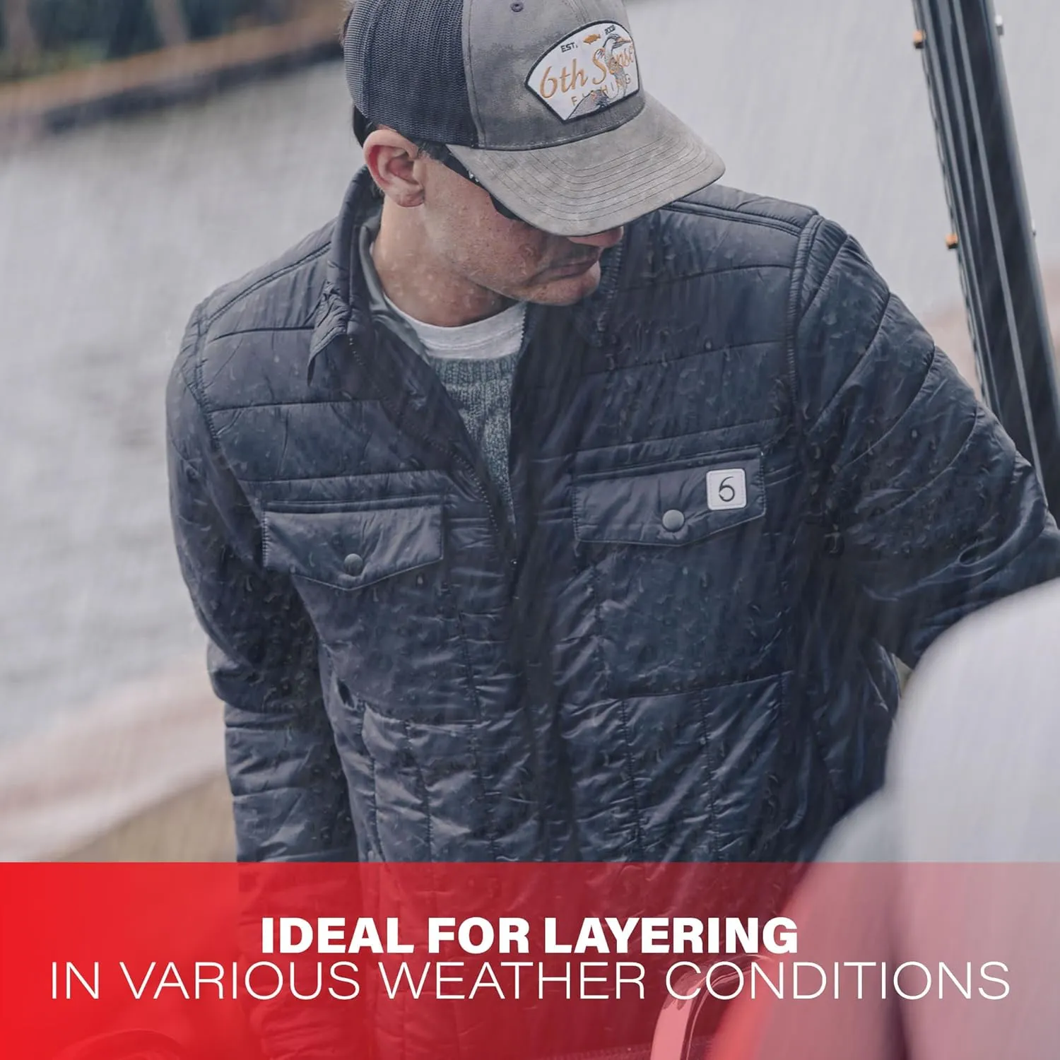 6th Sense WaterDock Jacket  Lightweight Wind-Resistant Synthetic Down Jacket
