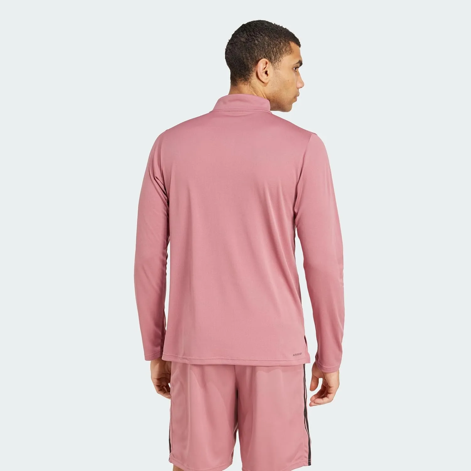 adidas Men's Train Essentials Quarter-Zip Long Sleeve T-Shirt