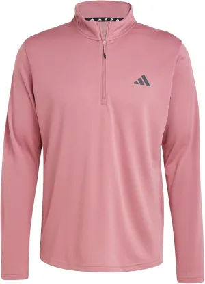 adidas Men's Train Essentials Quarter-Zip Long Sleeve T-Shirt