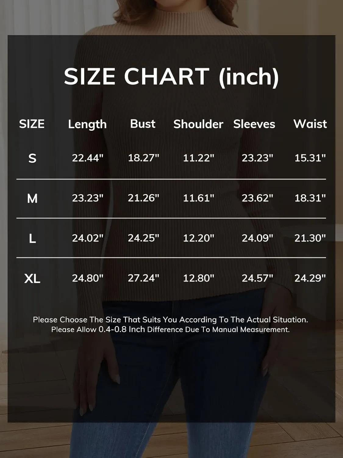 ATHMILE Women's 2025 Fall Long Sleeve Pullover Ribbed Knit Sweater Low Mock Neck Slim Fit Basic Casual Tee Tops