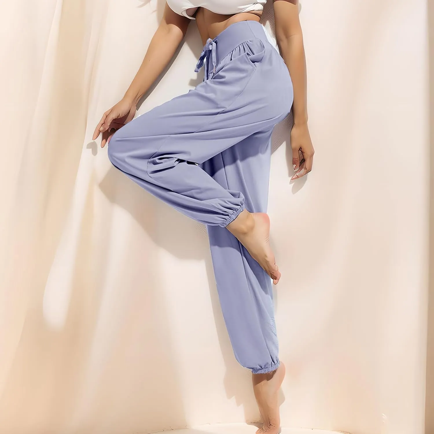 Boho Pants for Women - Hippie Harem Pants Women - Womens Yoga Pants  Ice Silk Sunscreen