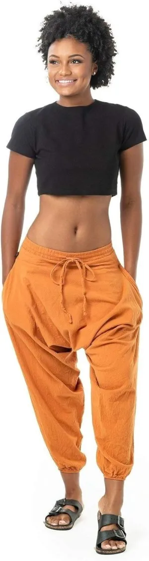 Buddha Pants Savannah Winter Harem Pants | 100% Cotton Boho Pants for Men & Women | Yoga, Casual Wear, Beach, Travel