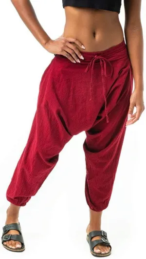 Buddha Pants Savannah Winter Harem Pants | 100% Cotton Boho Pants for Men & Women | Yoga, Casual Wear, Beach, Travel