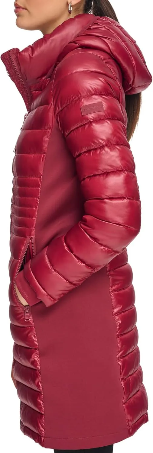 Calvin Klein Women's Long Light-weight Puffer Jacket