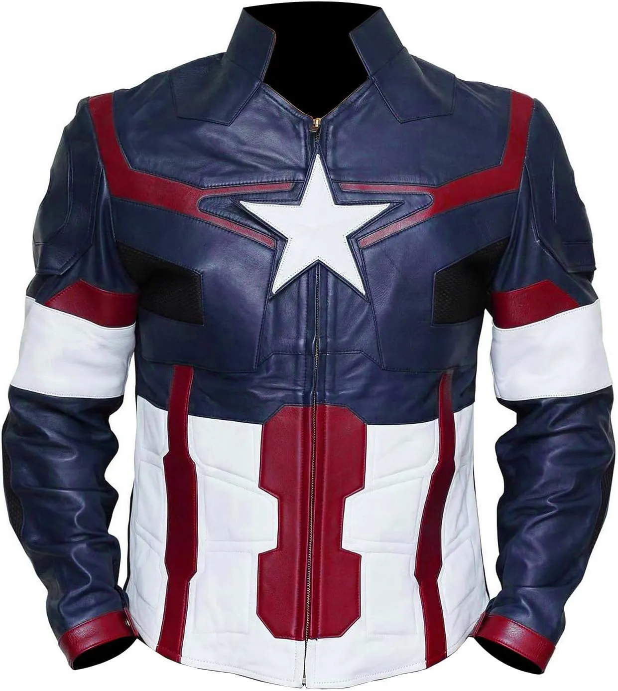 Captian Faux Leather America Super Hero Jacket Movie Design Replica