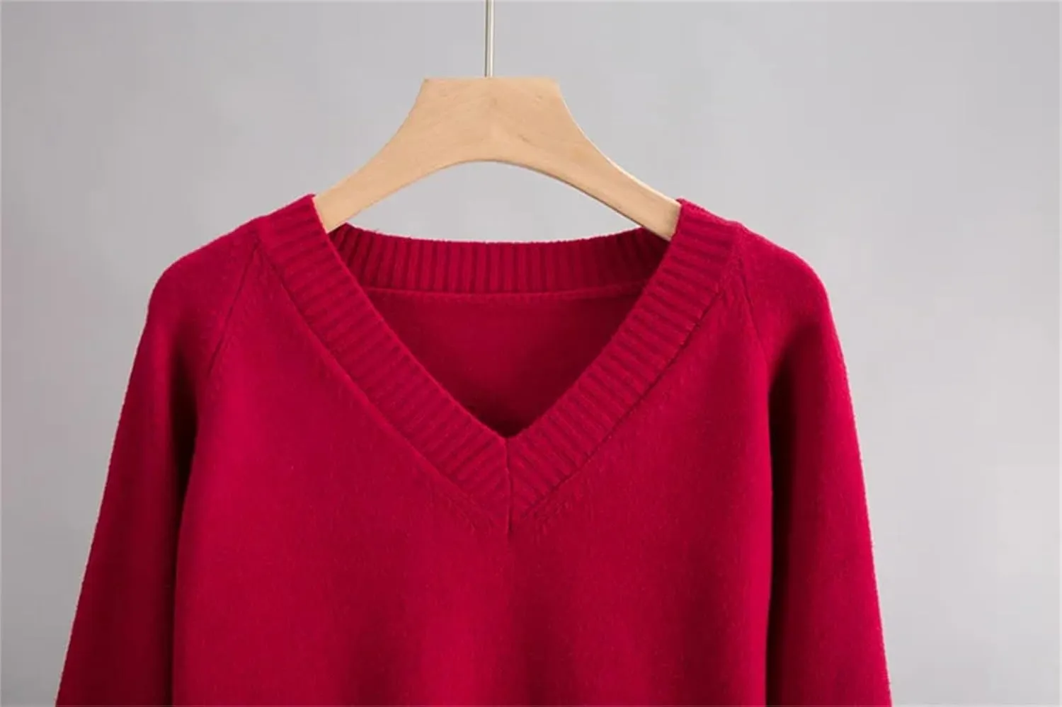 Cashmere Knitted Sets Women Loose V Neck Sweater & Carrot Pant 2 Pieces Female Outfit Tracksuits Harem Pants