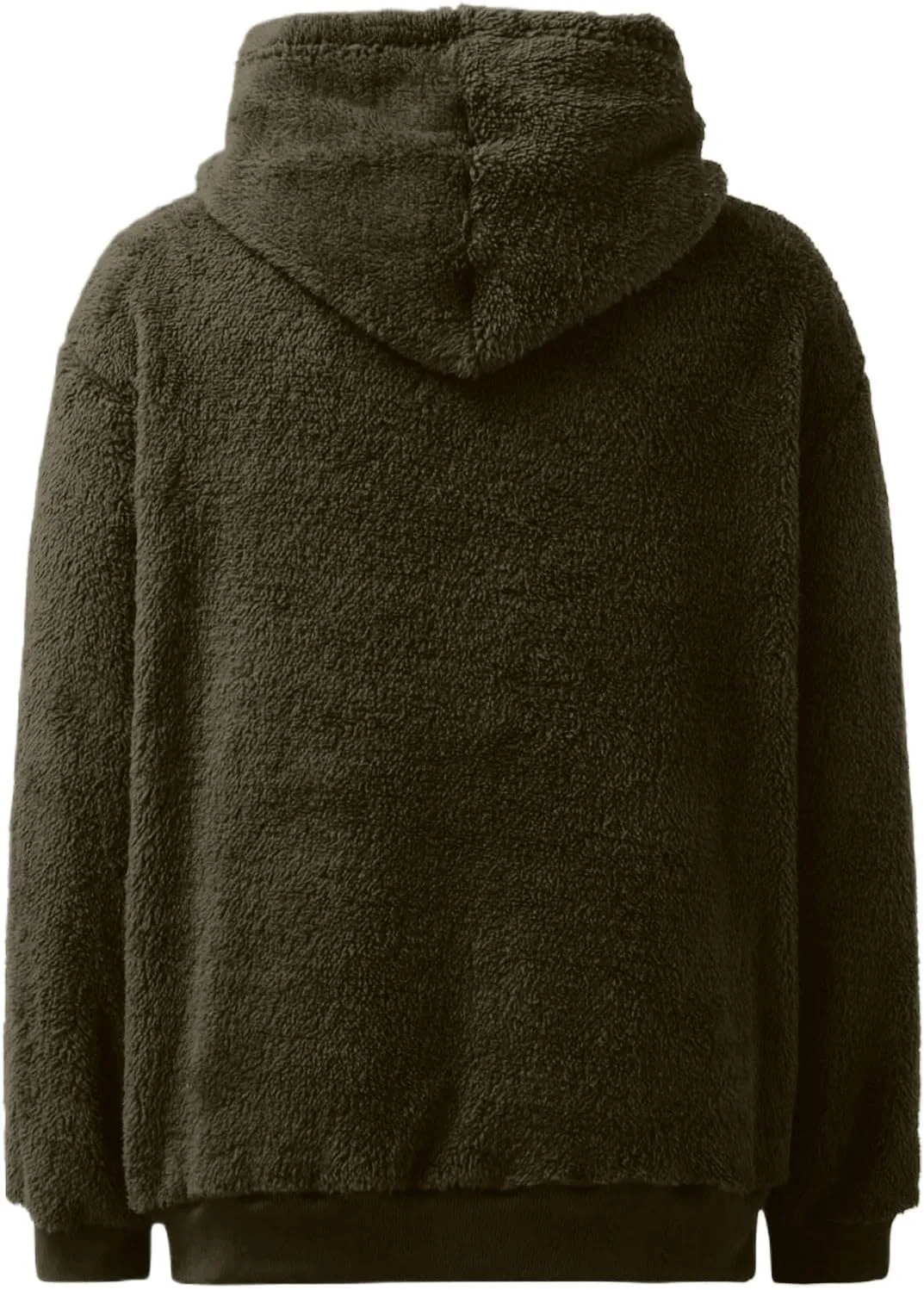 Cdiecer Fluffy Fleece Hoodies Womens Zip Up Sweatshirt Warm Hooded Jacket Oversized Sherpa Coat Outwear with Pockets