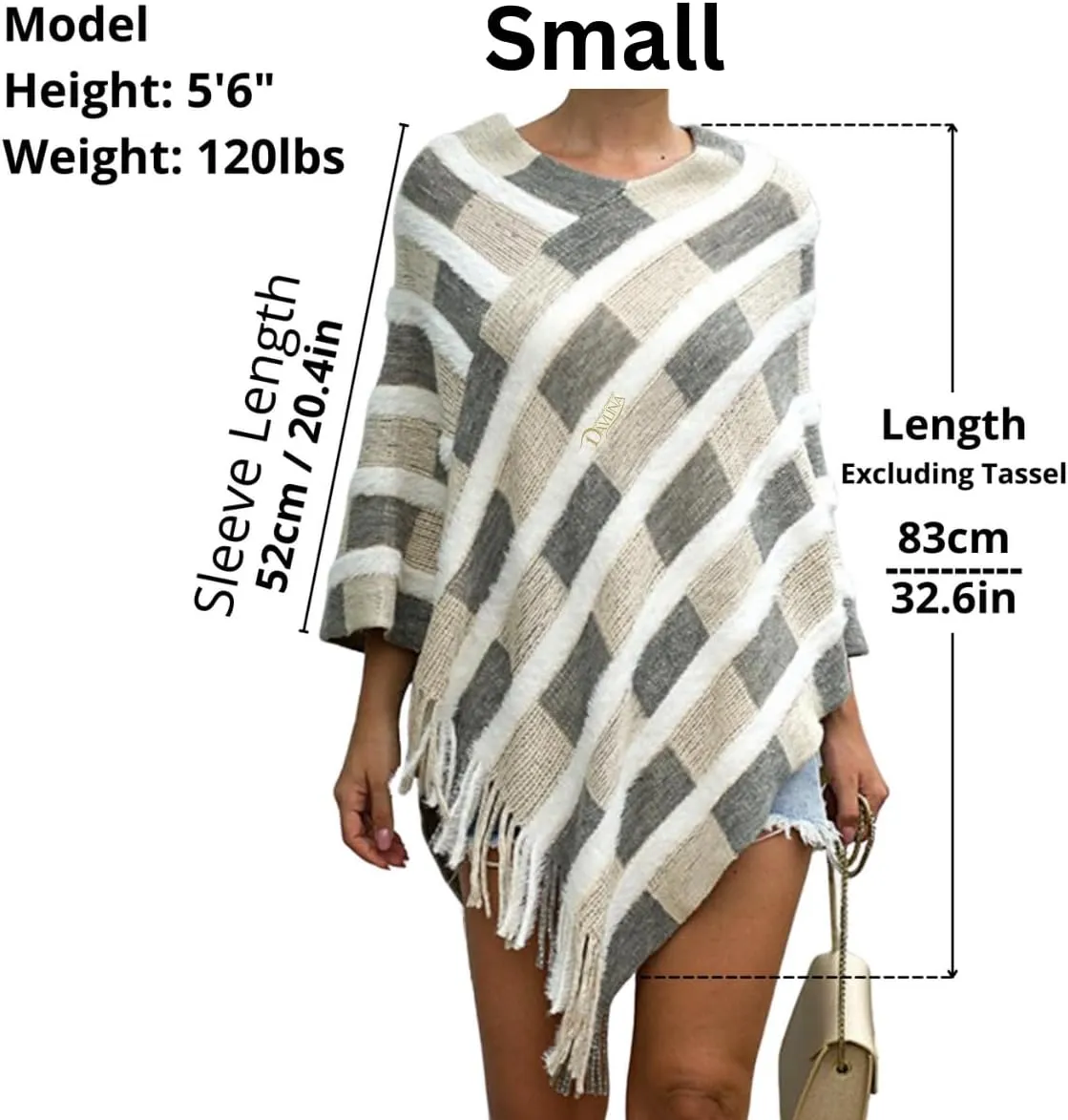 Chic Cardigan Bohemian Poncho | Soft and Comfortable Lightweight Cardigan Poncho | Cute and Stylish Shawl