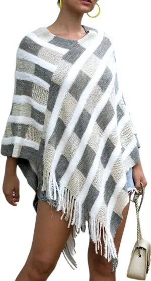 Chic Cardigan Bohemian Poncho | Soft and Comfortable Lightweight Cardigan Poncho | Cute and Stylish Shawl