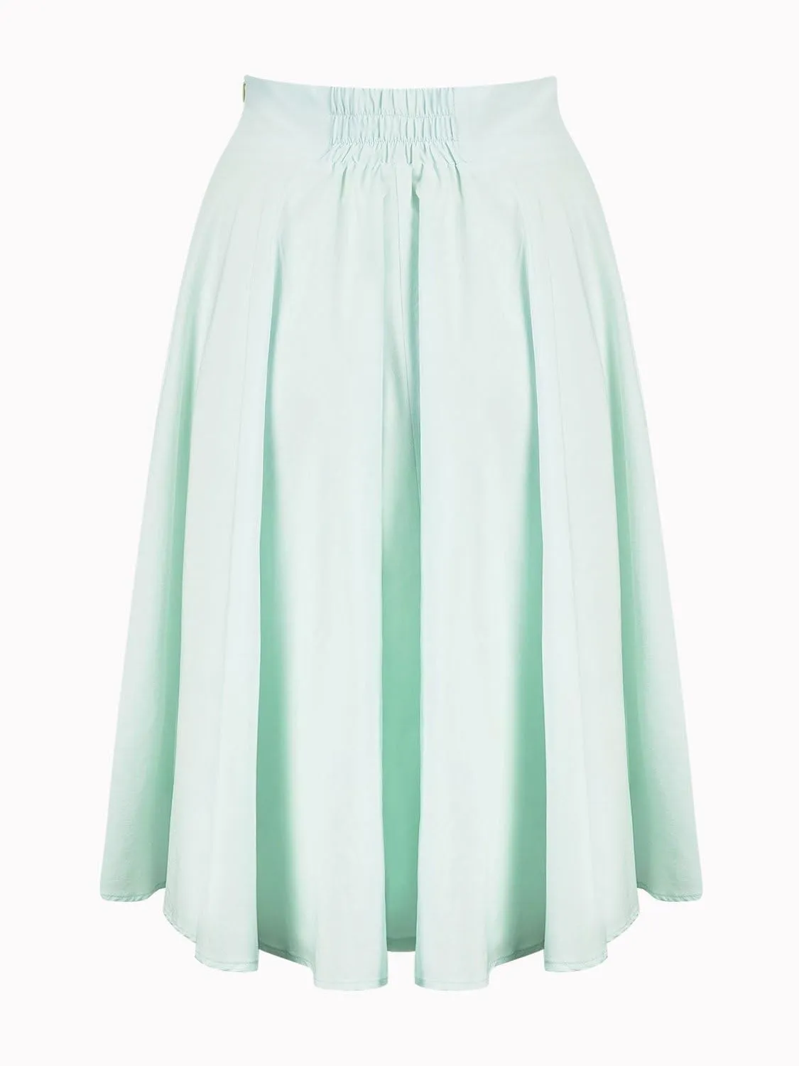 CHOiES record your inspired fashion Women's Pink/BlackBlue/White Solid High Waist Trumpet Midi Skirt (10 Colors)