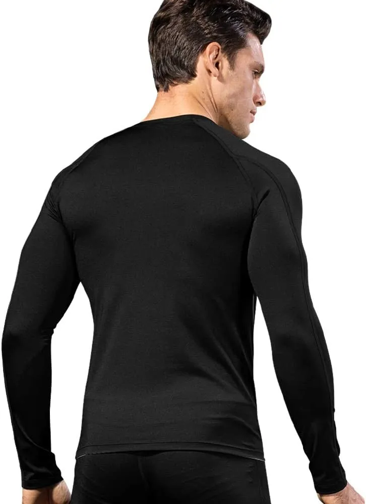 Compression Shirt for Men Workout Long Sleeve T Shirts Athletic Dry Fit Muscle Tops Base Layer for Basketball Gym
