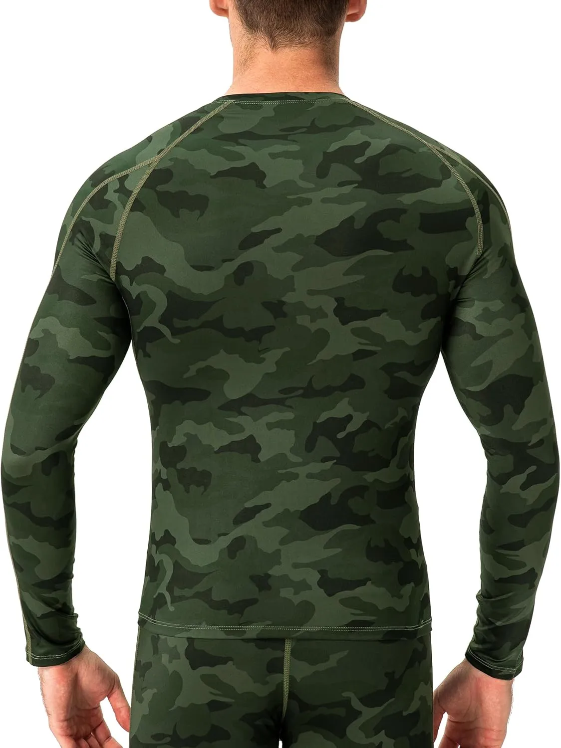 Compression Shirt for Men Workout Long Sleeve T Shirts Athletic Dry Fit Muscle Tops Base Layer for Basketball Gym