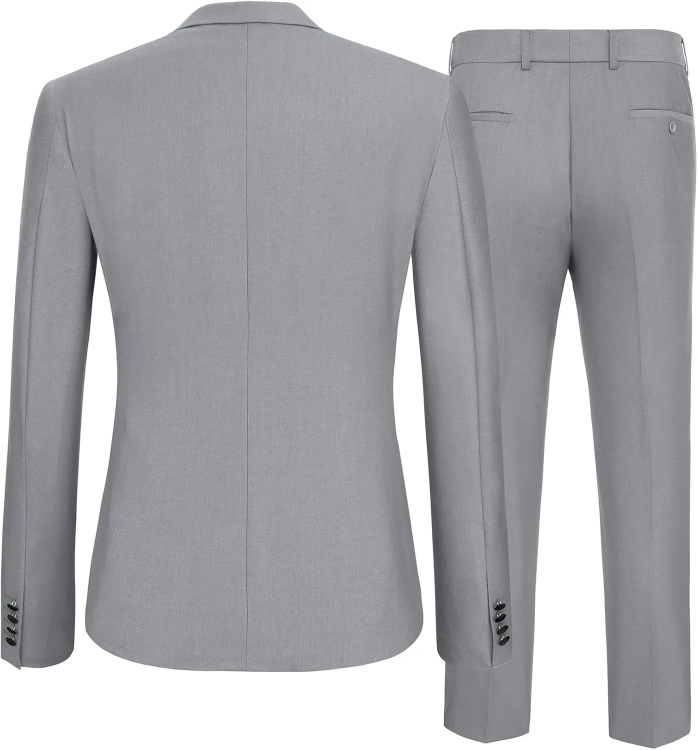 COOFANDY Men's 2 Piece Suit Casual Slim Fit Suits One Button Blazer Jacket Pants for Wedding Prom