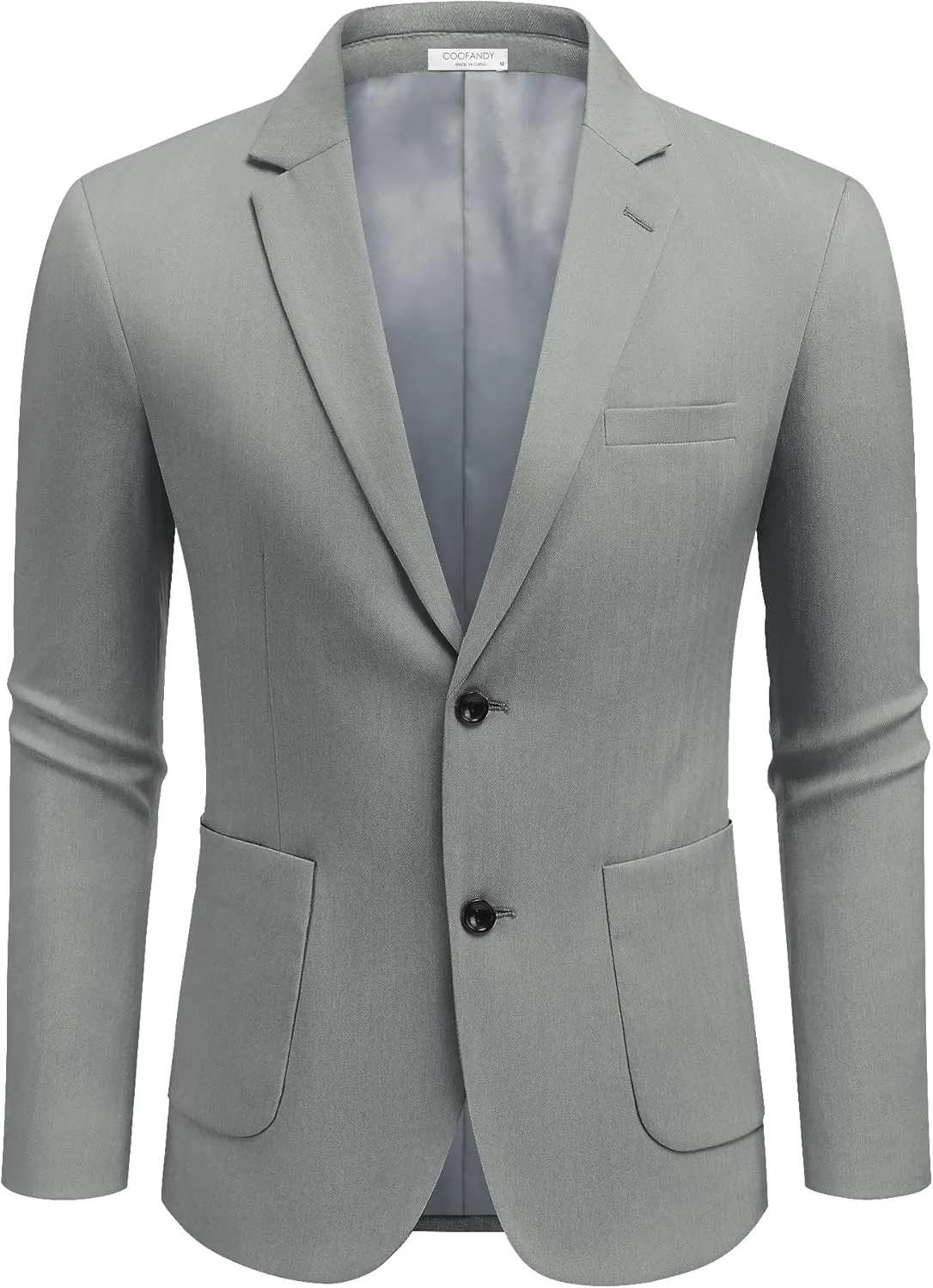 COOFANDY Men's Casual Knit Blazer Suit Jacket Lightweight Sport Coats Two Button