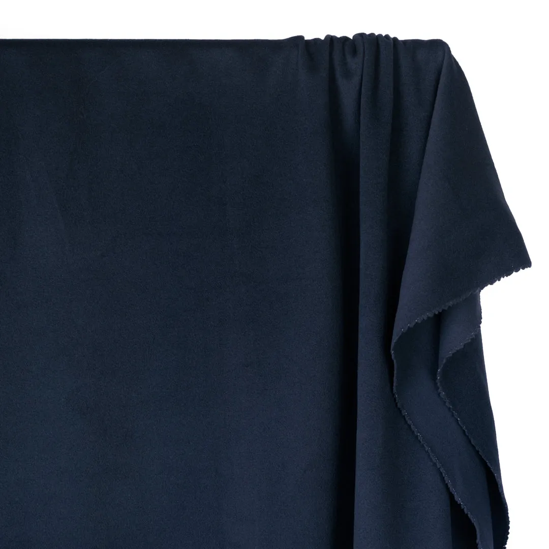 Deadstock Cashmere Wool Blend Coating - Navy