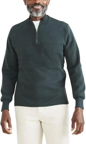 Dockers Men's Regular Fit Long Sleeve Quarter Zip Sweater