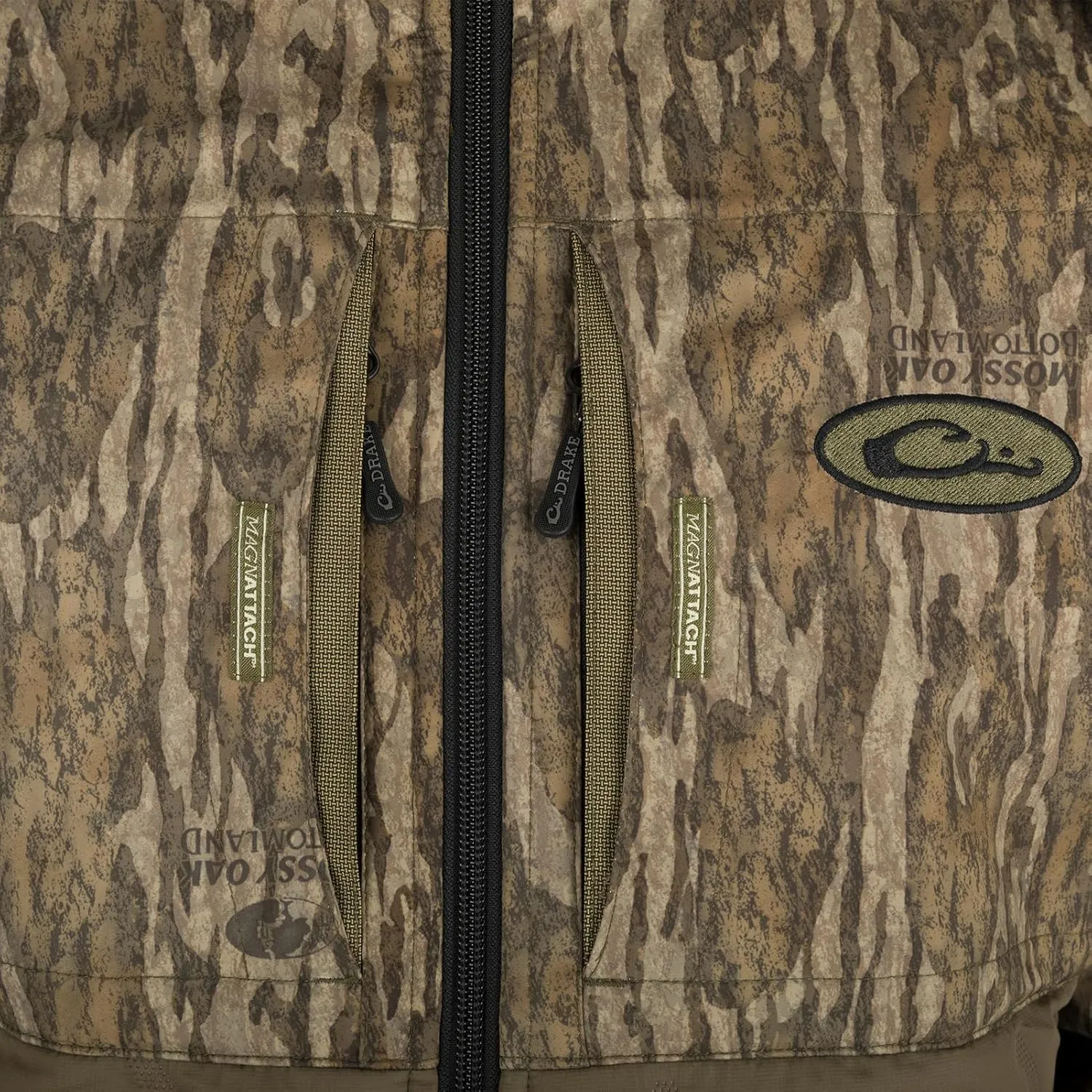 Drake Waterfowl Men's LST Guardian Flex Double Down 1/4 Zip Eqwader Insulated Waterproof Breathable Hunting Jacket