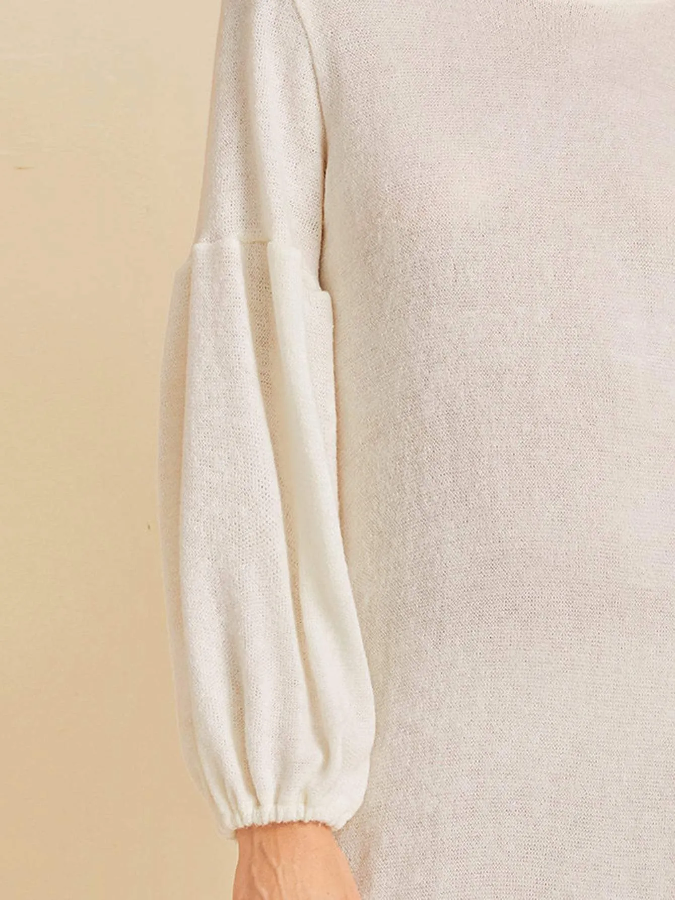 Drop Shoulder Solid Jumper Dress