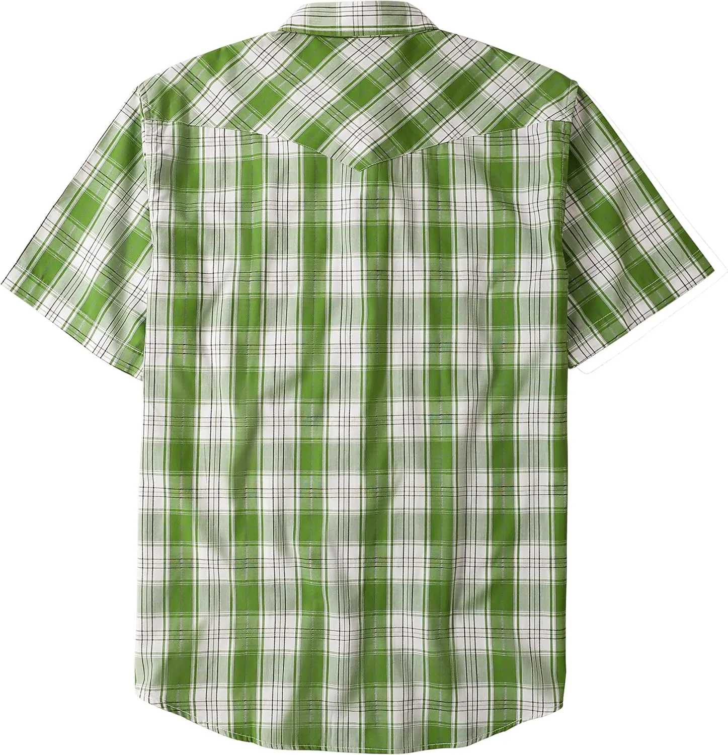 Dubinik Western Shirts for Men Short Sleeve Plaid Pearl Snap Shirts for Men Button Up Shirt Cowboy Casual Work Shirt
