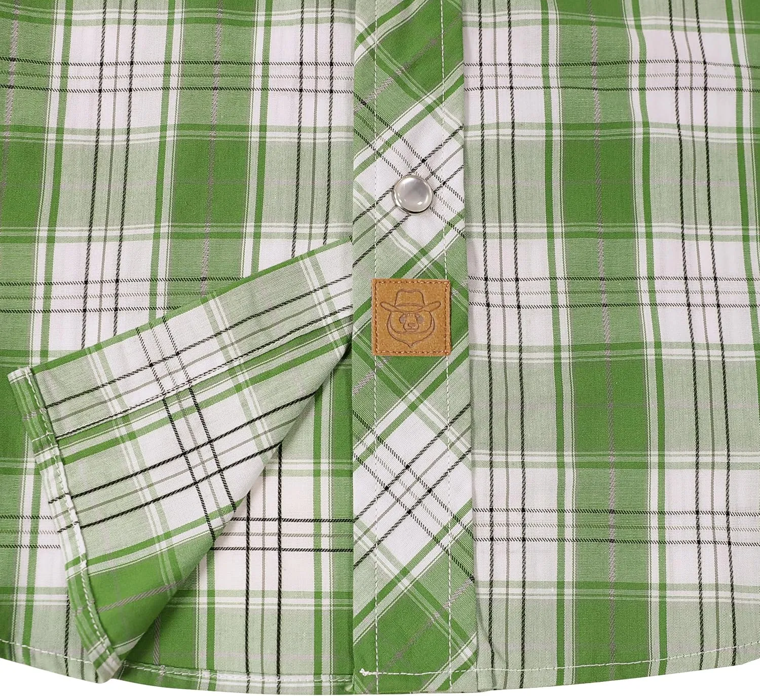 Dubinik Western Shirts for Men Short Sleeve Plaid Pearl Snap Shirts for Men Button Up Shirt Cowboy Casual Work Shirt