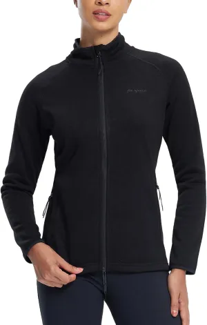 fit space Women's Sweater Full Zip Scrub Jacket Lightweight Knitwear Athletic Jumper