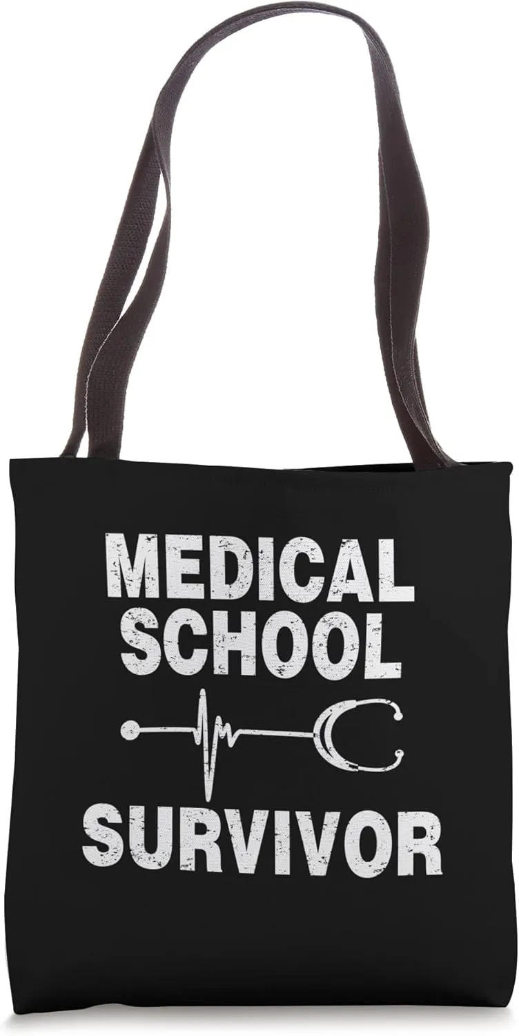 FUNNY STUDENT SHIRT. MEDICAL SCHOOL SURVIVOR. PRE DOCTOR Tote Bag