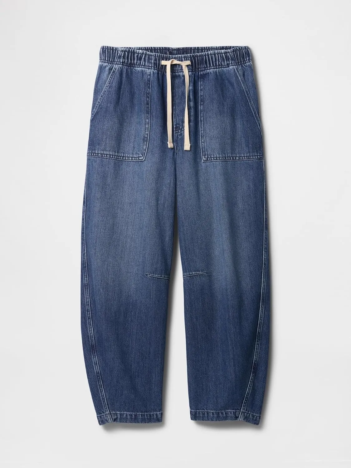 GAP Women's Pull-on Barrel Denim Jean