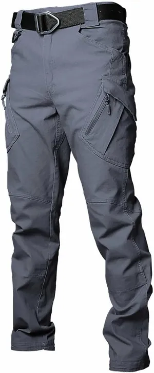 GIERIDUC Men's Water Resistant Hiking Pants Mens Long Pants for Swimming Sweat Pants for Mens Baggy Side Button Track Pants