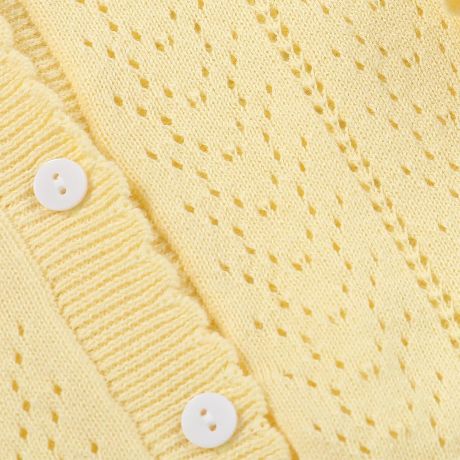 Girls' Knitted Cardigan Long-Sleeved Round Neck Spring Thin Sweater Newborn Baby Girl Cotton Heart-Shaped Sweater Coat