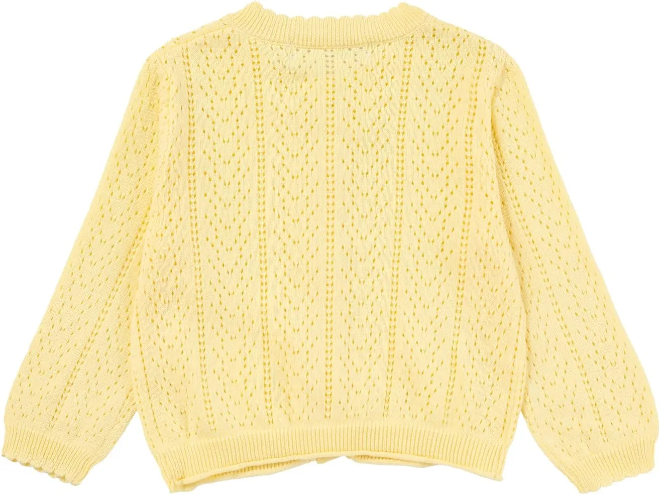 Girls' Knitted Cardigan Long-Sleeved Round Neck Spring Thin Sweater Newborn Baby Girl Cotton Heart-Shaped Sweater Coat