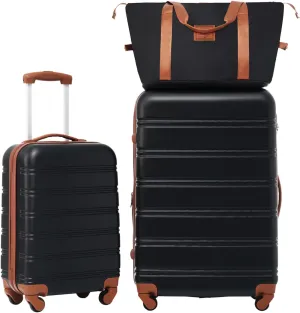 Hardshell Luggage Sets 2 Pcs   Bag Spinner Suitcase With Tsa Lock Lightweight 20"   28"