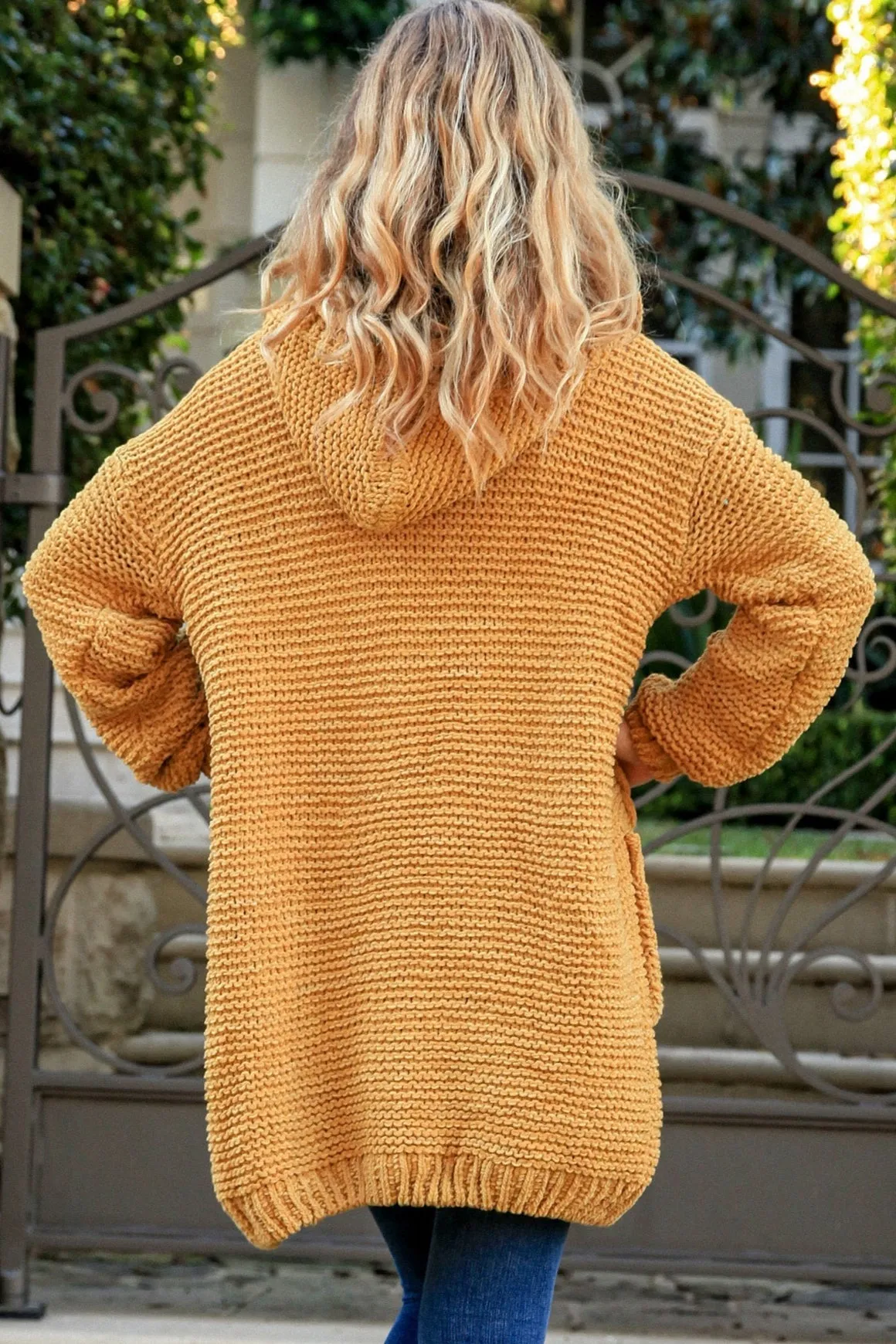 HARMONY KNIT CARDIGAN OCHRE