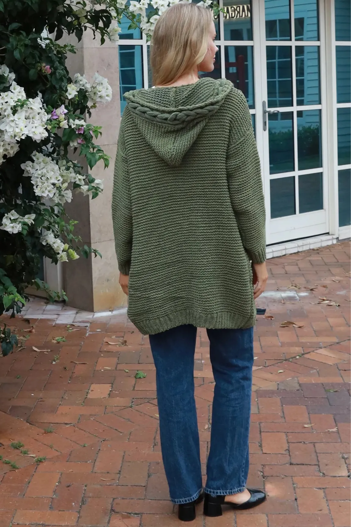HARMONY KNIT CARDIGAN OLIVE