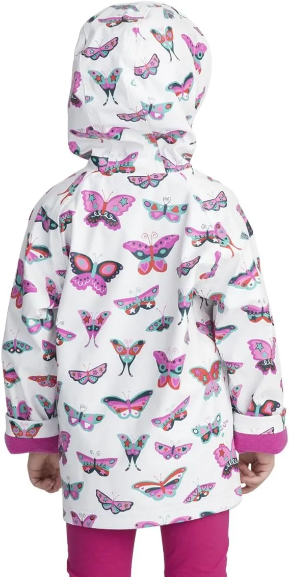 Hatley Girls' Button-up Printed Rain Jacket