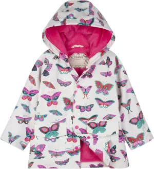Hatley Girls' Button-up Printed Rain Jacket