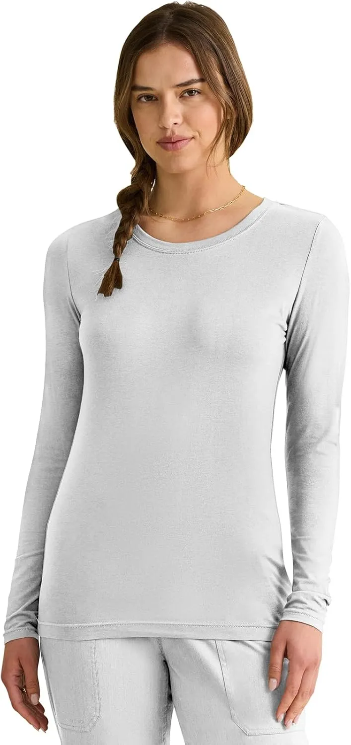Healing Hands Women's Underscrub Soft Knit Melissa Longsleeve Scrub Tee with Breathable & Easy Care Fabric 5047
