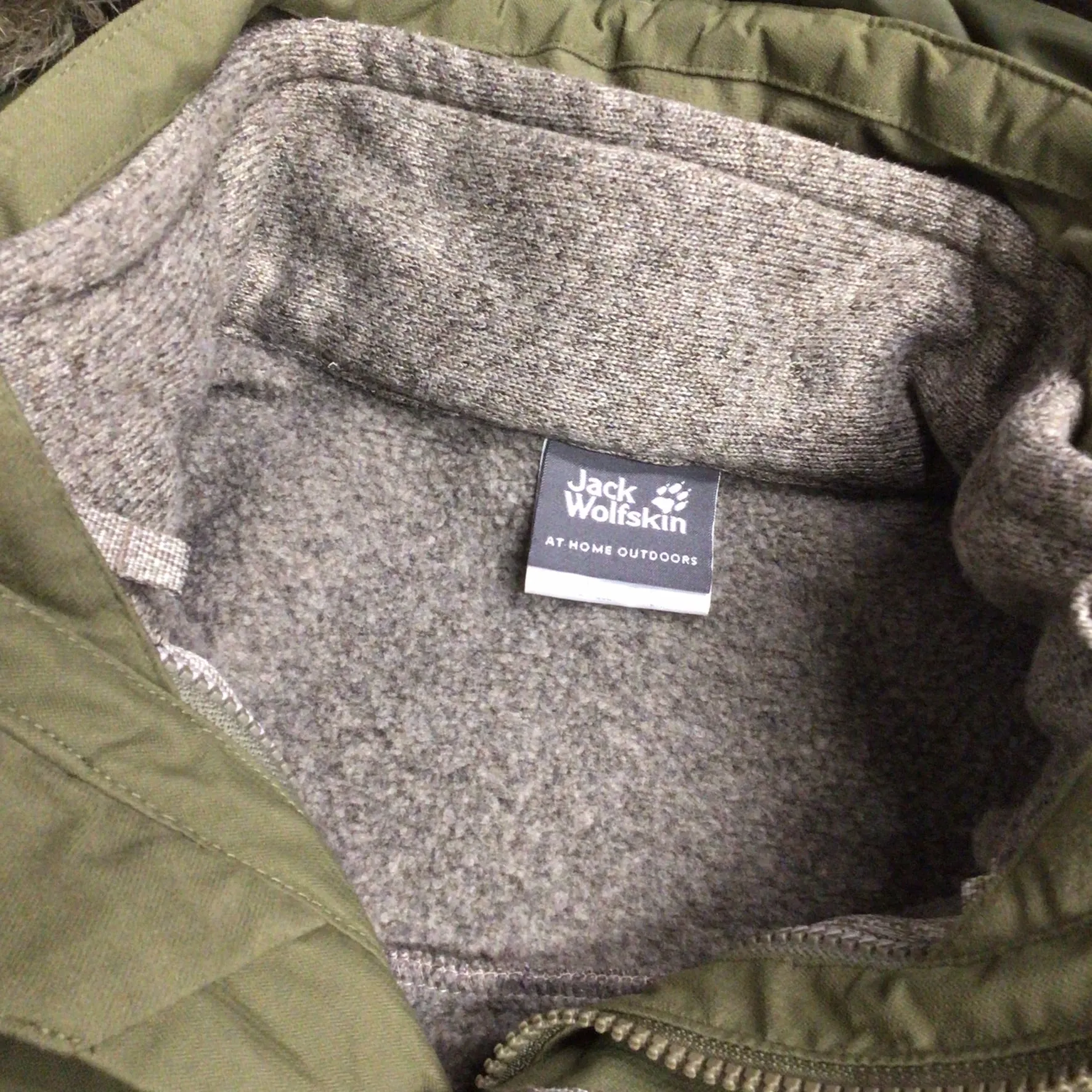 Jack Wolfskin Texapore Green 2in1 Fleece Parka Ski Jacket Size S