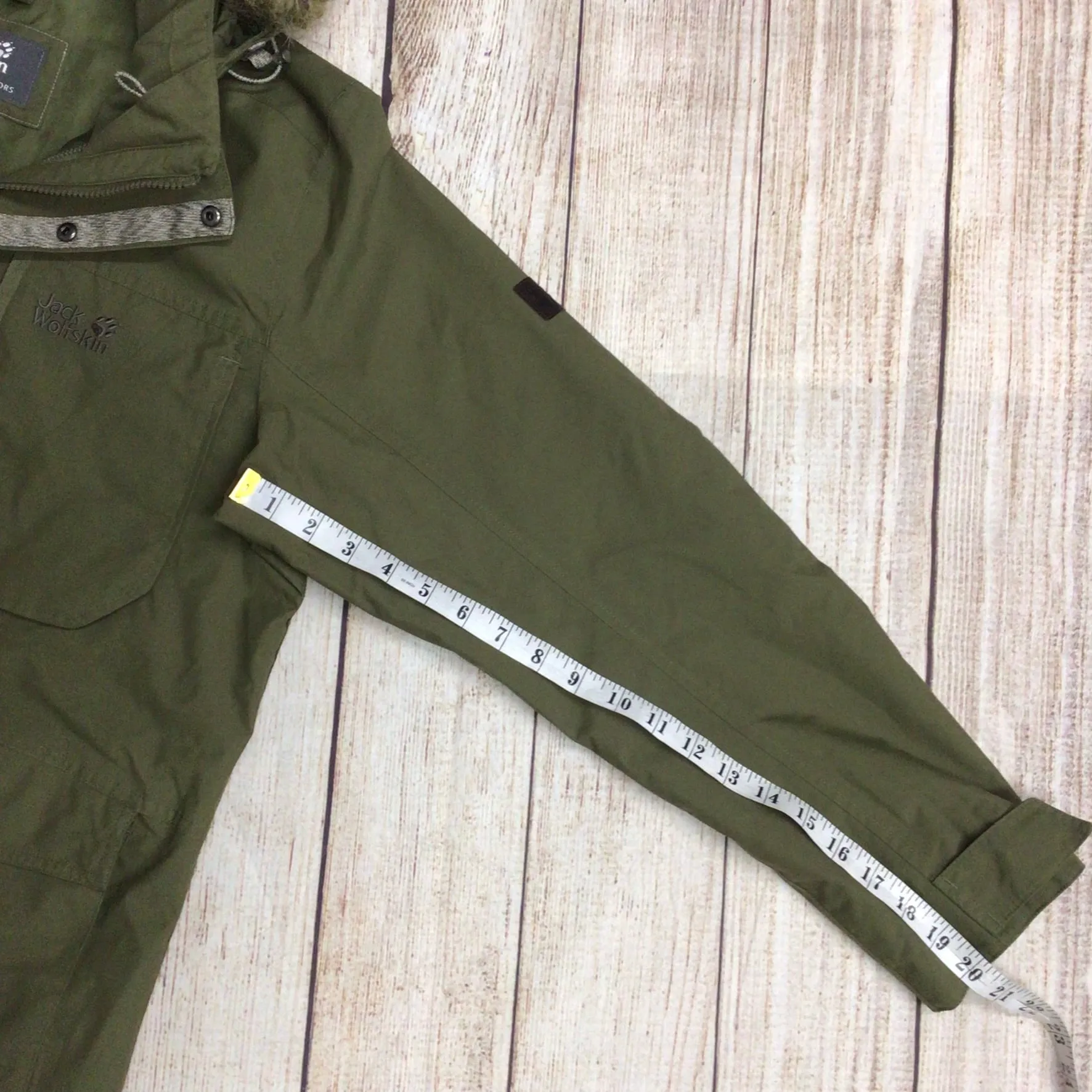 Jack Wolfskin Texapore Green 2in1 Fleece Parka Ski Jacket Size S