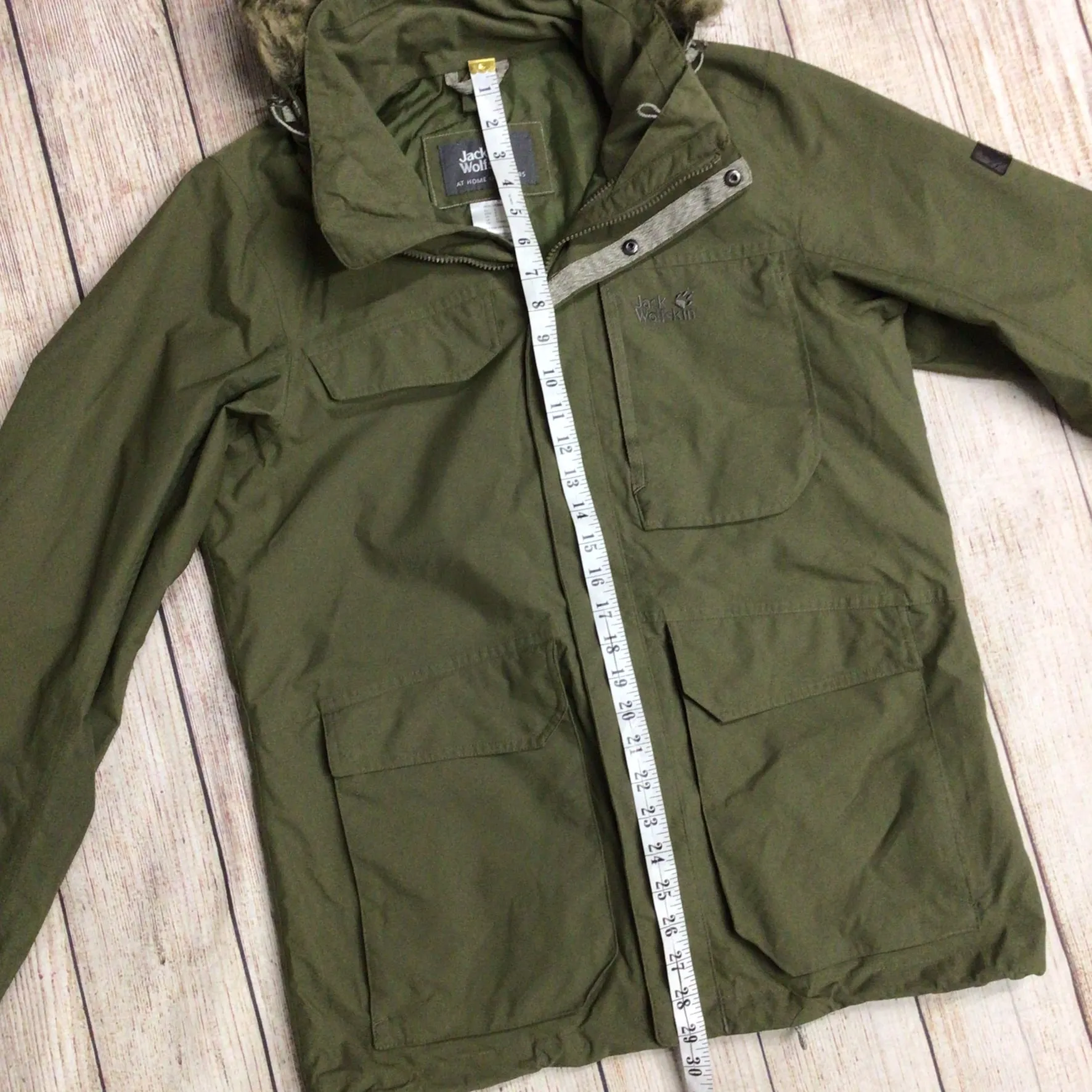 Jack Wolfskin Texapore Green 2in1 Fleece Parka Ski Jacket Size S