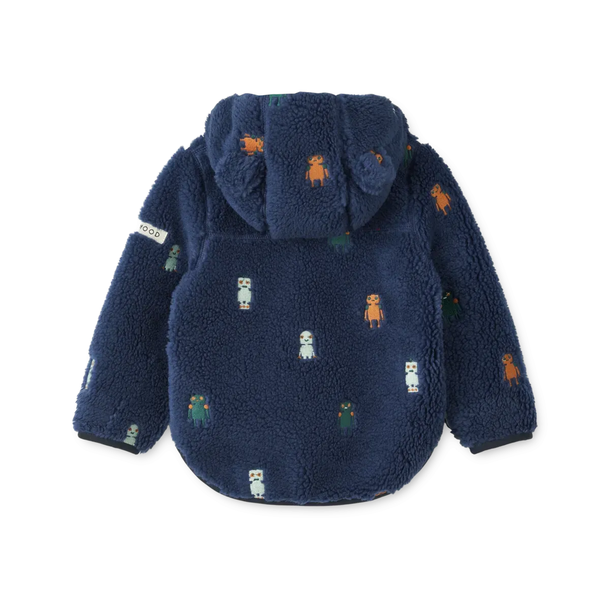 Jacket - Mara W/Ears - Robots/Indigo Blue