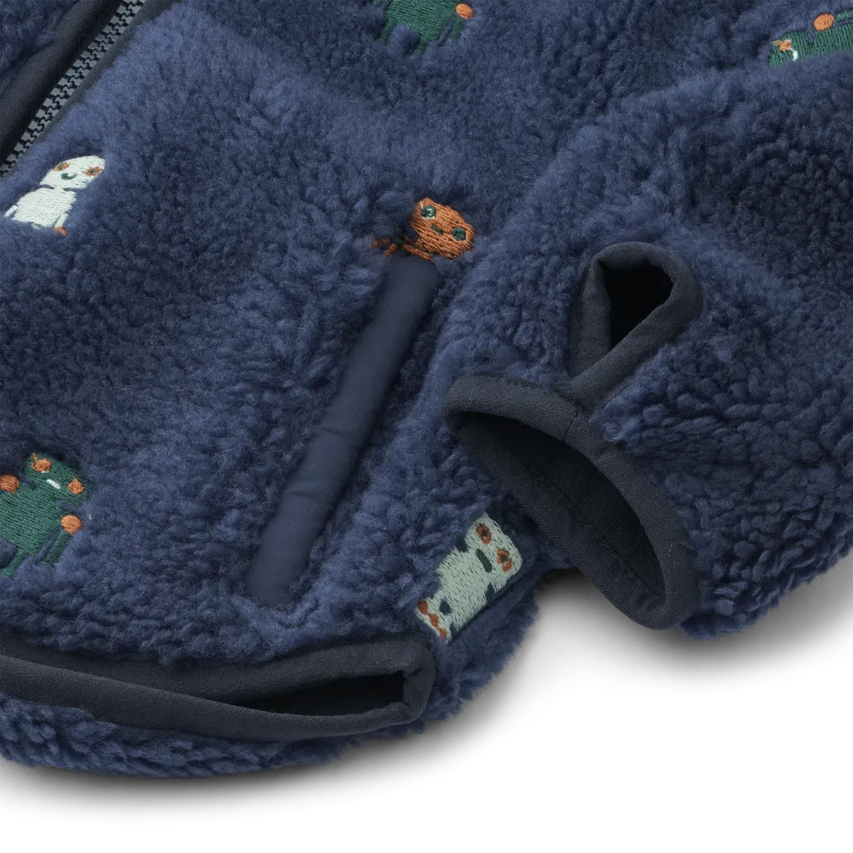 Jacket - Mara W/Ears - Robots/Indigo Blue