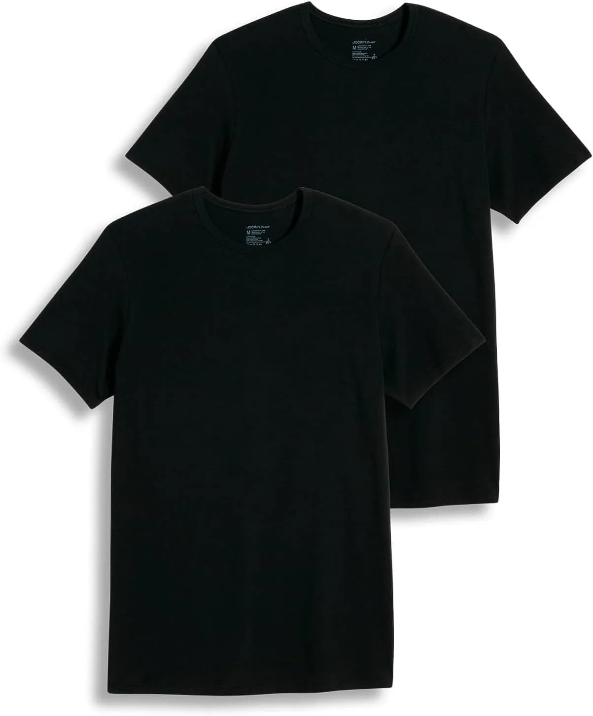 Jockey Men's Undershirt Slim Fit Cotton Stretch Crew Neck Undershirt - 2 Pack
