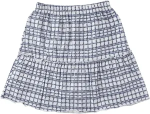 Kid Nation Girls Cotton Short Skirt Active Skirts with Shorts Casual Ruffles Skirt with Elastic Waist 4-12 Years