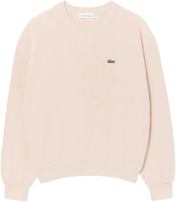 Lacoste Women's Crewneck Cotton Pullover Sweater