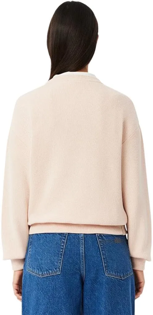 Lacoste Women's Crewneck Cotton Pullover Sweater