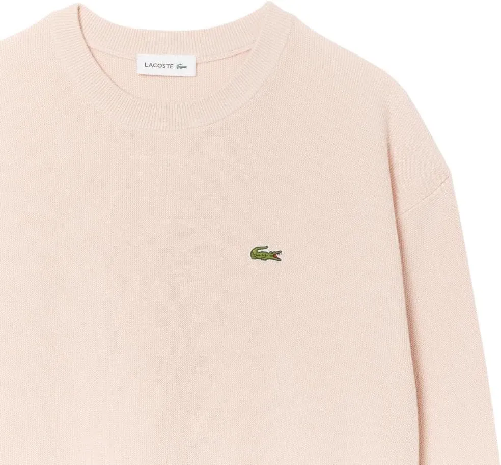 Lacoste Women's Crewneck Cotton Pullover Sweater