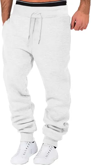 LCMTWX Black Cargo Pants Men Elastic Drawstring Cotton Pants Waist Waist Mid Casual Solid Men's Casual Black Sweatpants Men