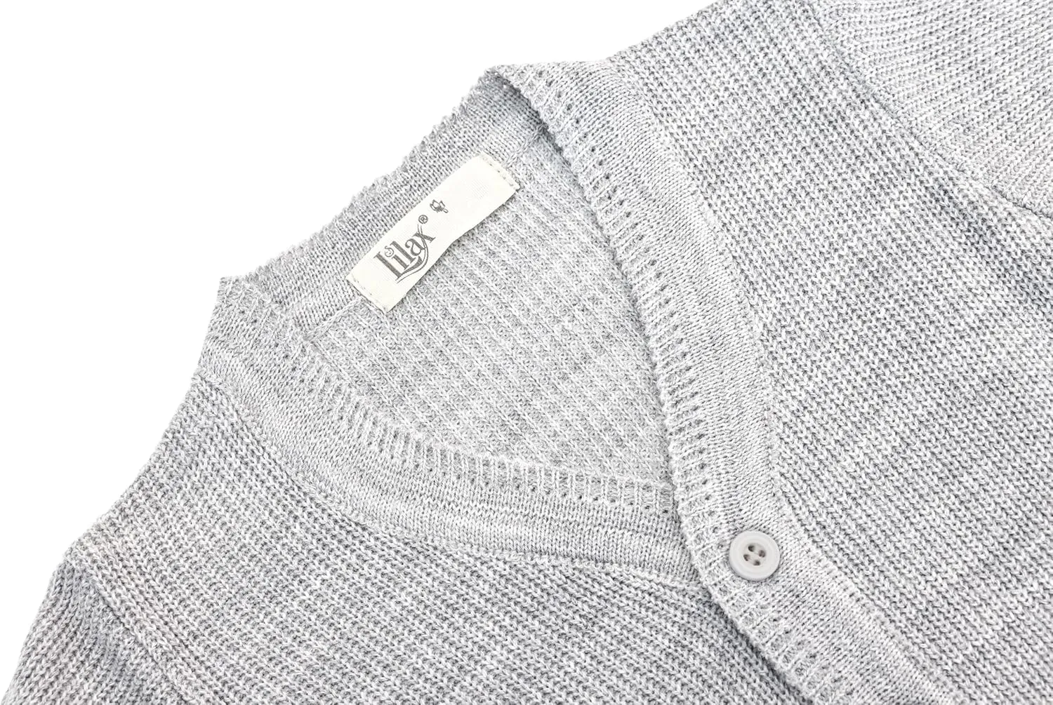 Lilax Little Boys Basic Long Sleeve V-Neck Classic Knit Cardigan Sweater